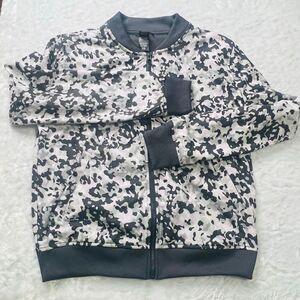 Victoria's Secret Sport Womens Gray Pink Camo Zip Up Bomber Jacket Size Small